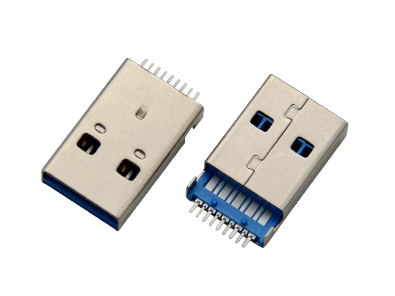 USB AM沉板1.9MM 有柱